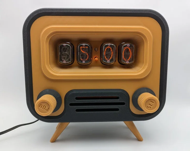 Vỏ TV cổ điển Nixie FunKlock - Bảng sau đã chỉnh sửa - Image 2