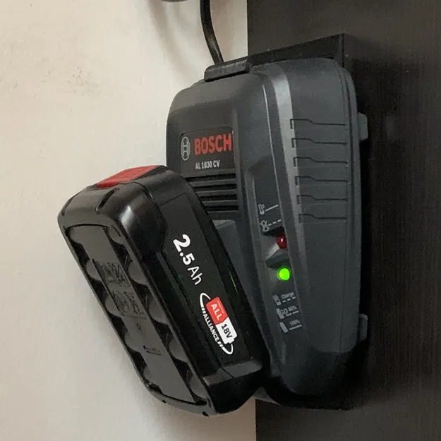 Giá đỡ treo tường cho bộ sạc Bosch AL1830CV 18V - Image 1
