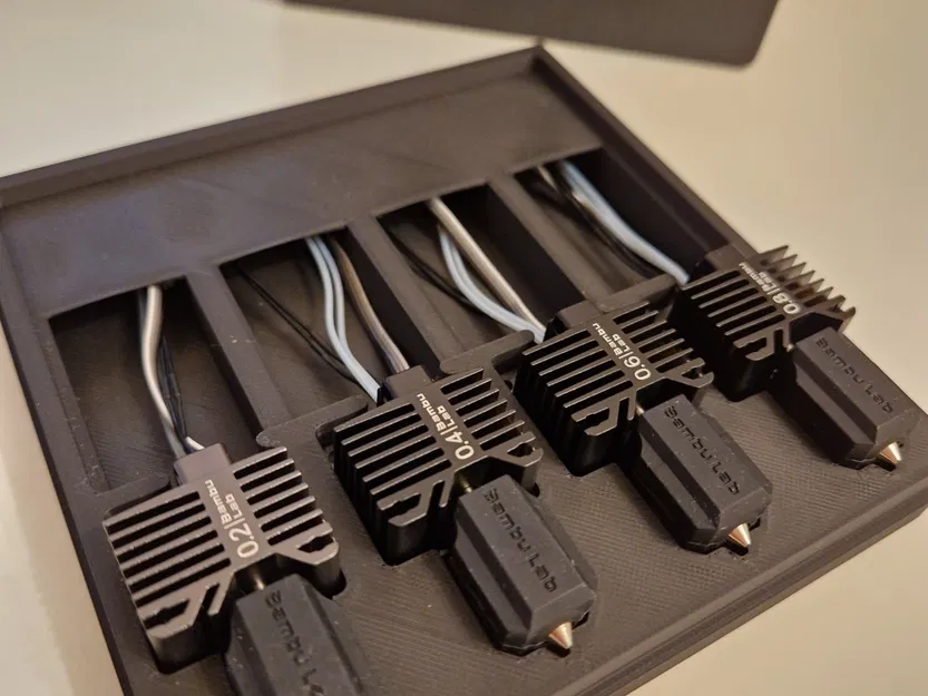 Hộp lưu trữ hotend Bambu với các khay khác nhau - Image 5