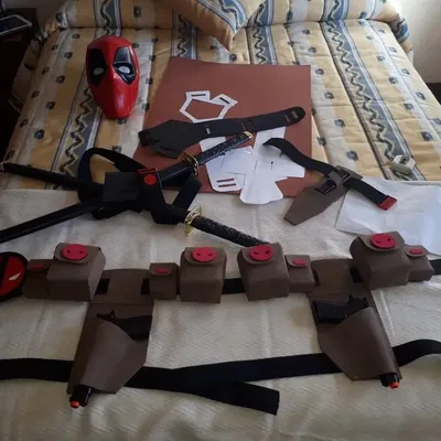 Belt phụ kiện Deadpool bằng foam EVA 40mm