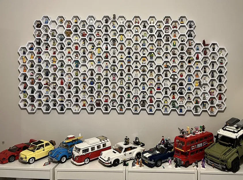 Tường minifig LEGO với các hình lục giác mở rộng - Image 1