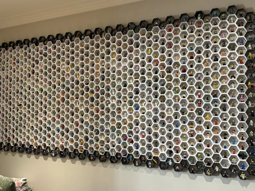 Tường minifig LEGO với các hình lục giác mở rộng - Image 2