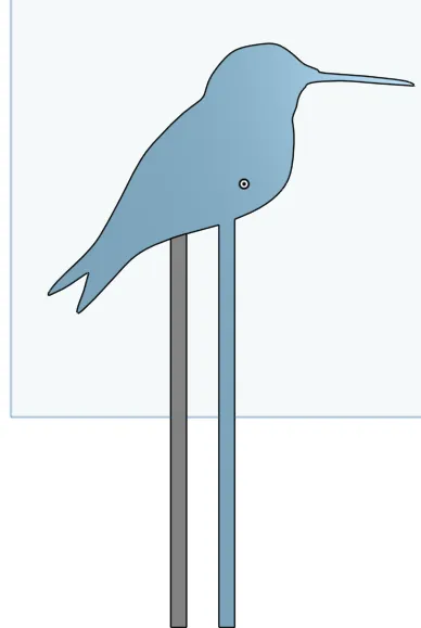 Giá đỡ cây hoa hồng hình chim ruồi - Image 1