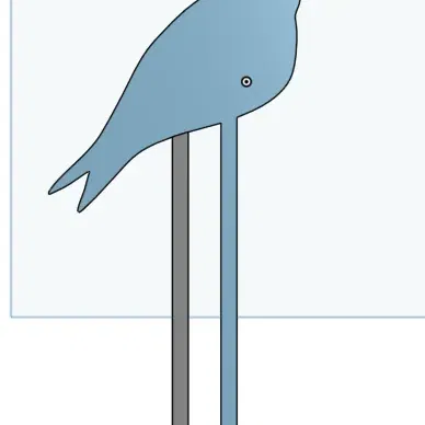 Giá đỡ cây hoa hồng hình chim ruồi