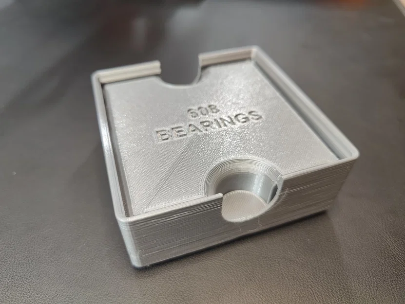 Giá đỡ bi 608 với nắp che bụi Gridfinity - Image 2