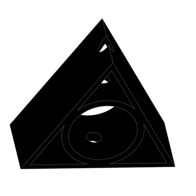 Giá đỡ đũa phép Elder Wand biểu tượng Bảo bối Tử thần