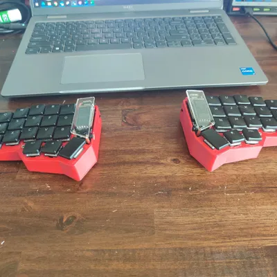 Vỏ case CBT cho bàn phím Corne với góc 7.5 độ