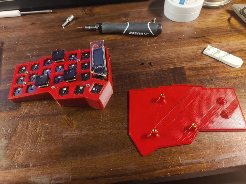 Vỏ case CBT cho bàn phím Corne với góc 7.5 độ - Image 5