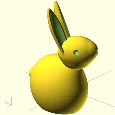 Thỏ Phục Sinh Tùy Chỉnh (Kèm nguồn OpenSCAD)