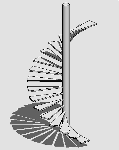 Cầu thang xoắn ốc 18 bậc dễ in và có thể mở rộng - Image 1