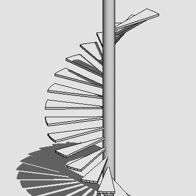 Cầu thang xoắn ốc 18 bậc dễ in và có thể mở rộng