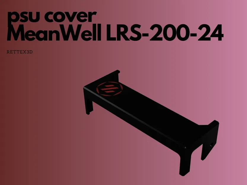 Nắp PSU cho Mean Well LRS-200-24 với logo VORON Design - Image 1