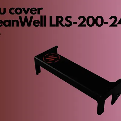 Nắp PSU cho Mean Well LRS-200-24 với logo VORON Design