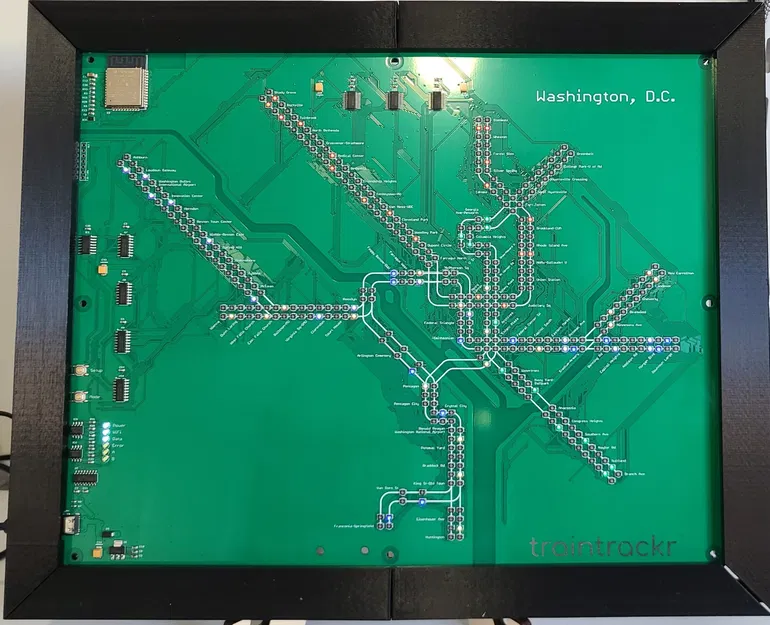 Khung cho bảng mạch WMATA Traintrackr - Image 1