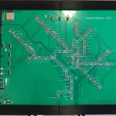 Khung cho bảng mạch WMATA Traintrackr