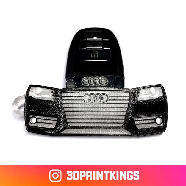 Móc khóa Audi A4 B8 đa màu sắc và vật liệu - Image 1