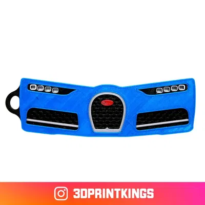 Bugatti Chiron đa vật liệu sắc màu