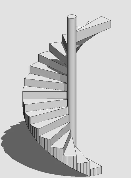 Cầu thang xoắn ốc - Tỉ lệ theo kích thước mô hình của bạn - Image 1