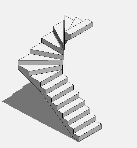 Cầu thang xoắn - Một phần - Tỉ lệ với kích thước mô hình ... - Image 1