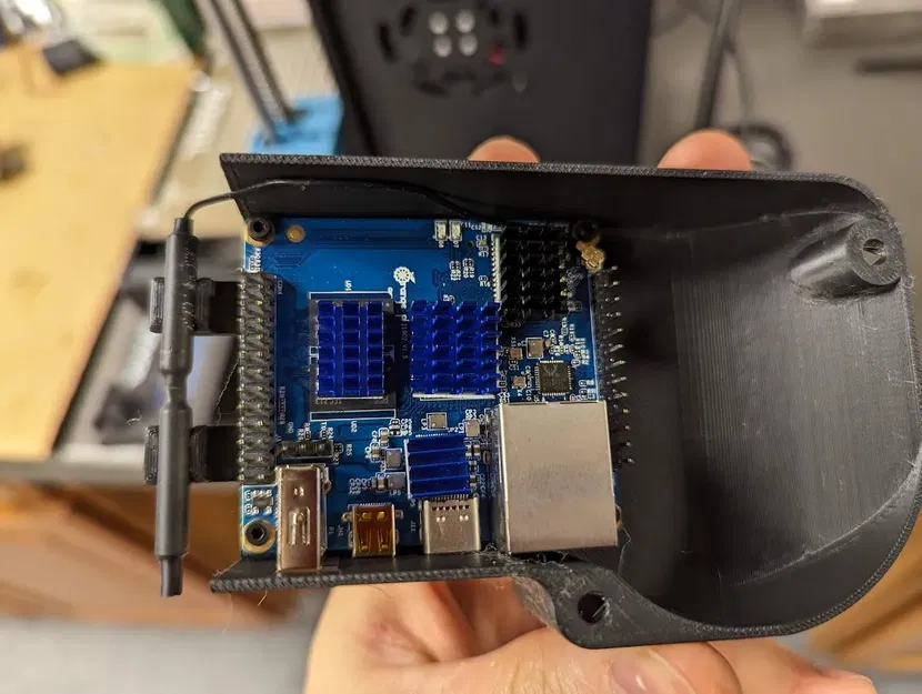 Giá đỡ Orange Pi Zero 2 gắn trên quạt PSU để làm mát chủ động - Image 2