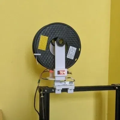 Giá đỡ cuộn filament tích hợp cảm biến trọng lượng Arduino