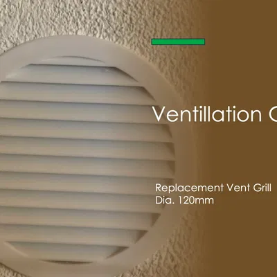 Lưới thông gió chống muỗi cho ống thông gió 120mm