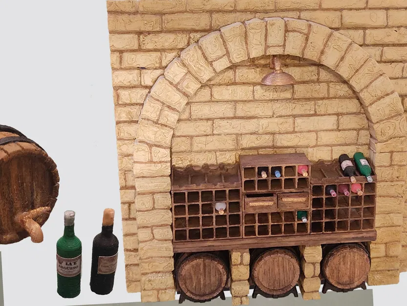 Hầm rượu mini cho ngôi nhà búp bê tỷ lệ 1:12 - Image 4