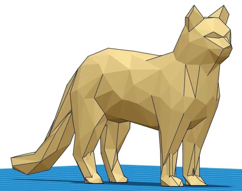 Mô hình 3D mèo Kira phong cách Lowpoly - Image 1