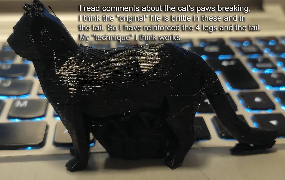 Mô hình 3D mèo Kira phong cách Lowpoly - Image 3
