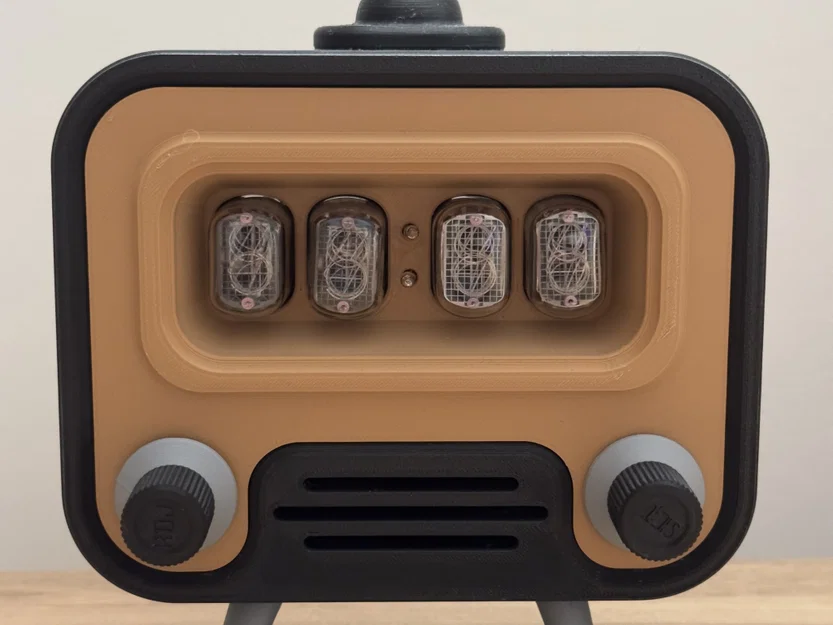 Vỏ TV cổ điển cho đồng hồ nixie FunKlock - Image 2