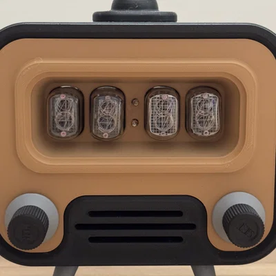 Vỏ TV cổ điển cho đồng hồ nixie FunKlock