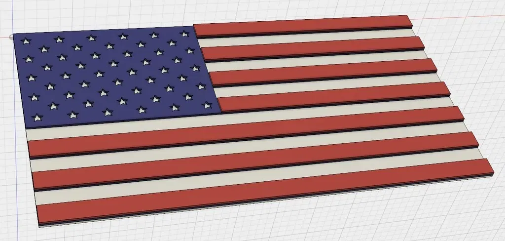 Quốc kỳ Mỹ ba màu với thiết kế độc đáo - Image 2