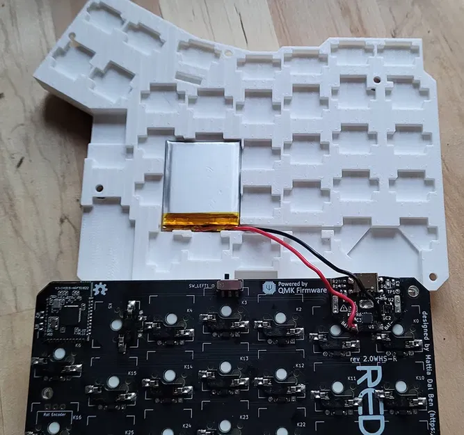 Vỏ bàn phím không dây Redox hỗ trợ pin LiPo - Image 2