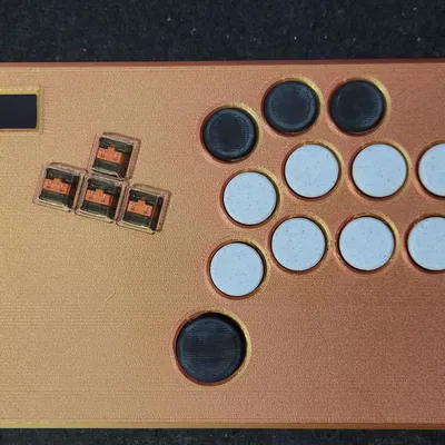 Fightstick Slimbox 2040 không cần cần điều khiển, thiết kế thấp