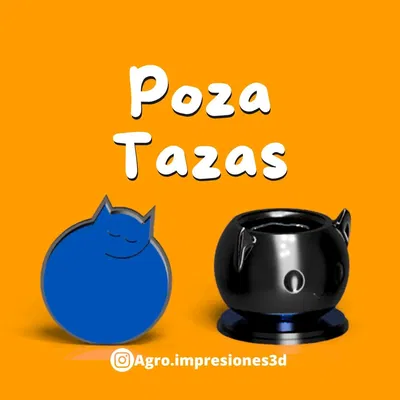 Giá đỡ cốc hình mèo dễ thương cho không gian sống