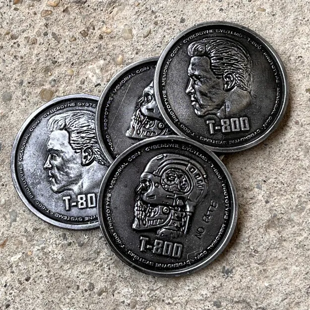 Đồng xu tưởng niệm T-800 trong phim Terminator - Image 6