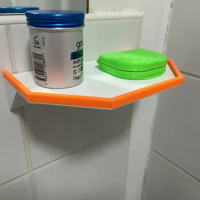 Giá để đồ nhỏ cho phòng tắm với viền chắn đồ rơi