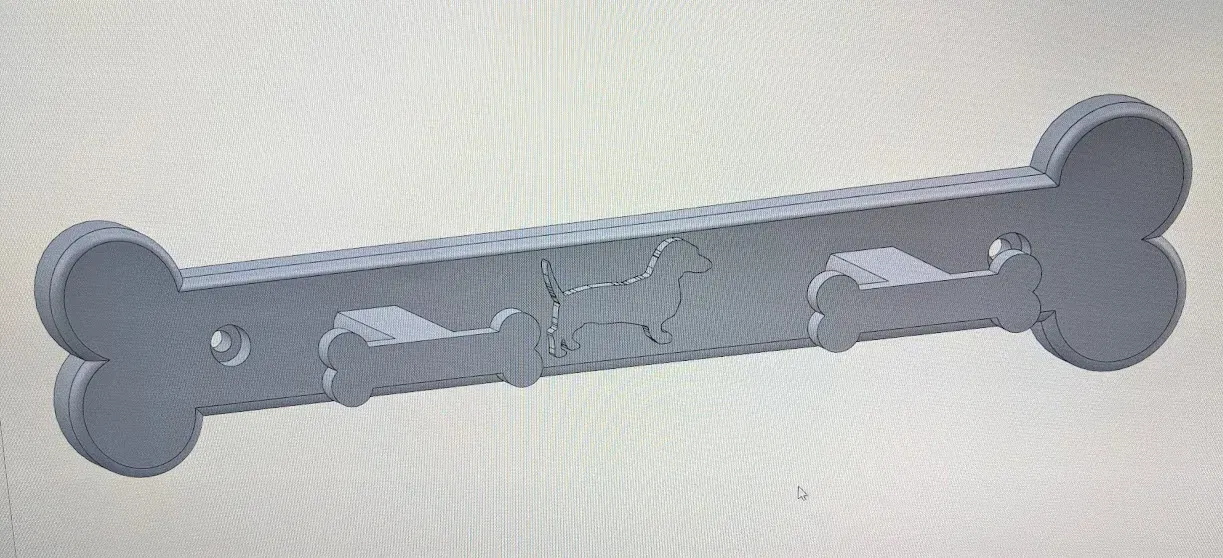 Giá treo dây xích chó hình chó Dachshund - Image 1