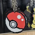 Móc khóa Pokeball 2D cho máy in đa sắc màu - Thumbnail 1