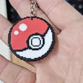Móc khóa Pokeball 2D cho máy in đa sắc màu - Thumbnail 3