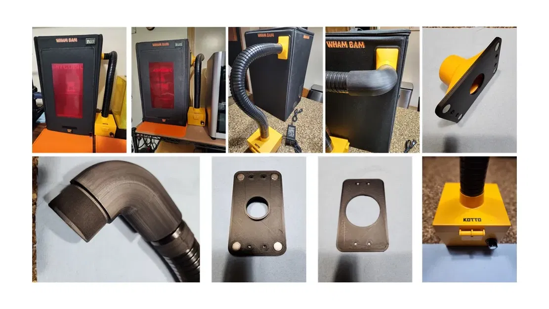 Bộ điều chỉnh khói cho máy hút khói Kotto in nhựa resin - Image 2