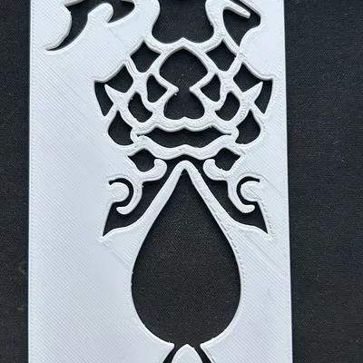 Mẫu biểu tượng cánh tay của nhân vật Xiao từ Genshin Impact