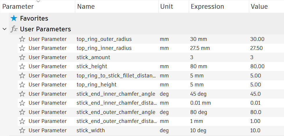 Giá đỡ thực vật tham số xếp chồng trong Fusion 360 - Image 7