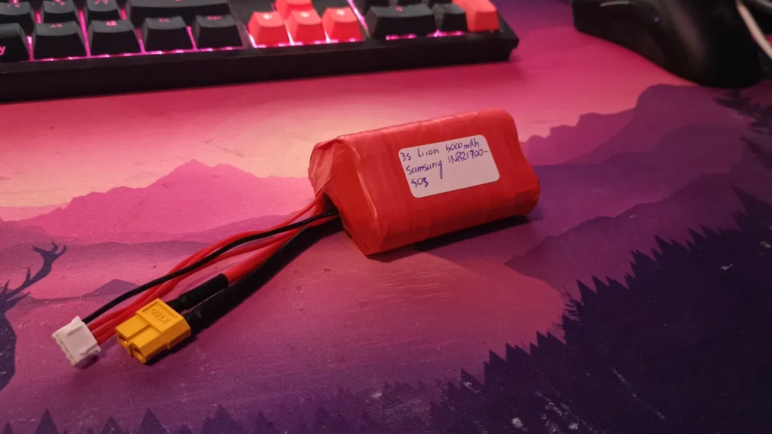 Giá đỡ pin 21700 cho mô hình FPV wing - Image 1