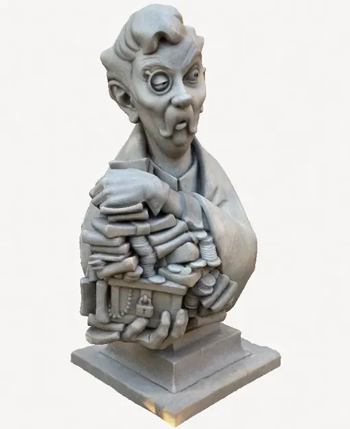 Tượng bán thân Uncle Jacob tại Biệt thự Ma quái Disney - Image 5