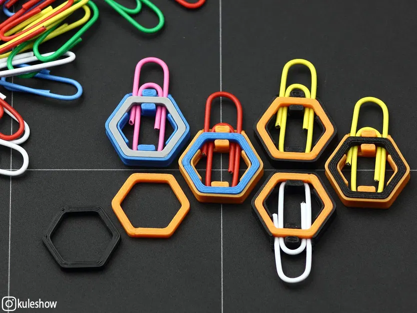 Kẹp kéo khóa thiết kế đơn giản bằng nhựa PET - Image 2