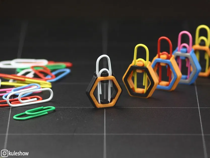 Kẹp kéo khóa thiết kế đơn giản bằng nhựa PET - Image 3