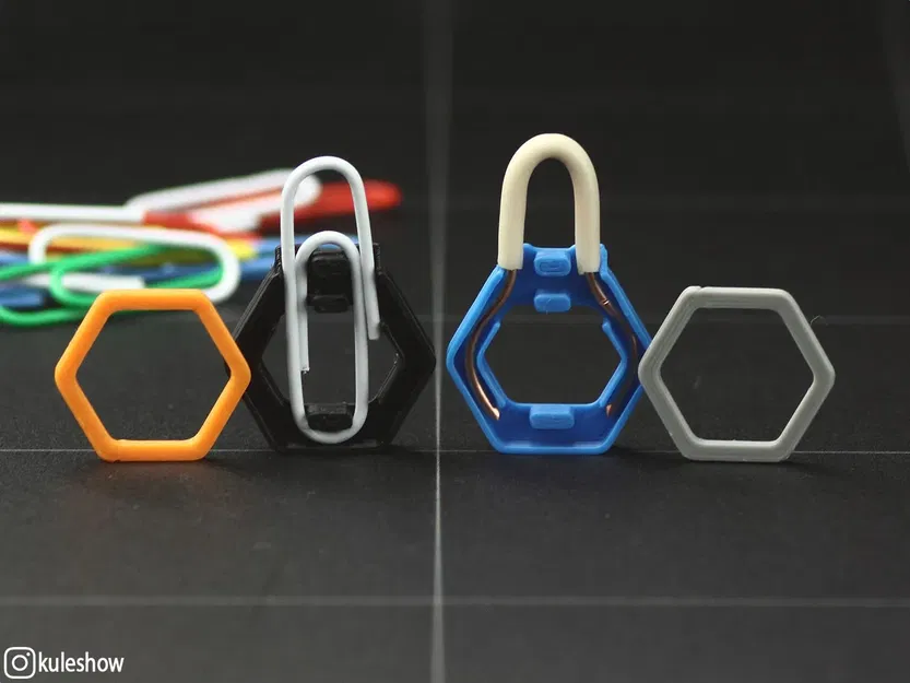 Kẹp kéo khóa thiết kế đơn giản bằng nhựa PET - Image 4