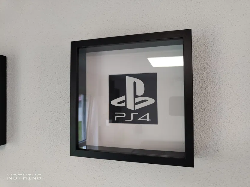 Nghệ thuật logo PLAYSTATION 4 cho khung hình IKEA SANNAHED - Image 1