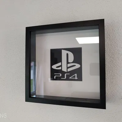 Nghệ thuật logo PLAYSTATION 4 cho khung hình IKEA SANNAHED